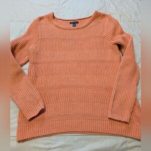 Tommy Hilfiger Women's Peach Crew Neck Sweater